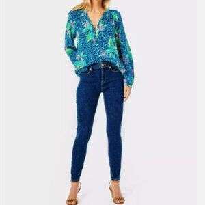 Lilly Pulitzer Super Skinny Jeans Size 00‎ Ankle Fit